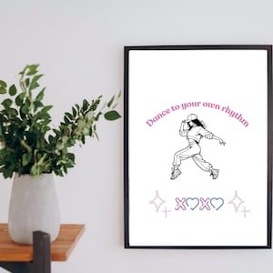 Motivational Print for Home & Office, Printable Wall Art ,Boho Dance Quote Wall Art – Digital Download | Printable Poster