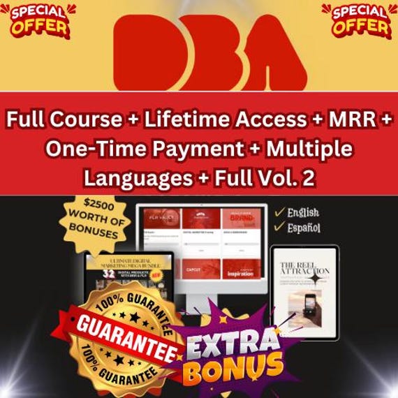 Digital Boss Academy Vol 2 | DBA Digital Marketing Course | Passive Income Online | Master Resell Rights. Digital Products | DBA with MRR