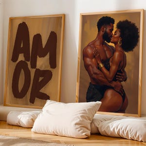 Interracial Paar Kunst, Schwarze Kunst, Schwarzer Mann und weiße ..., حجم الصورة 300x300