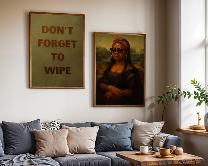 Stank Face Black Art Bathroom Decor, Vintage Black Woman Art ...