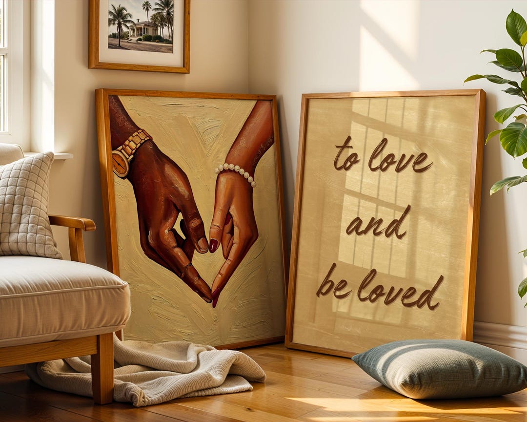 Black Couple Wall Art