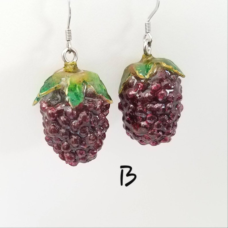 Fruit Earrings Fruity Resin Jewellery Color Changing Etsy