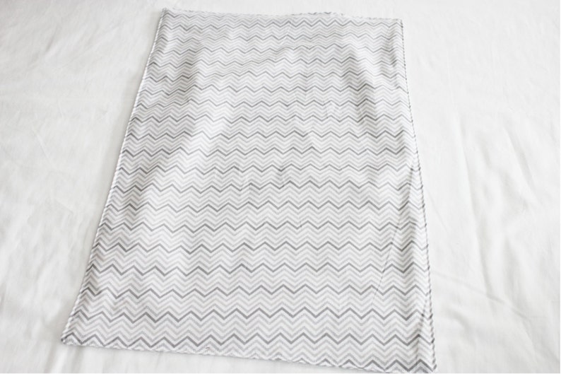 large Grey Chevron Waterproof Changing Pad