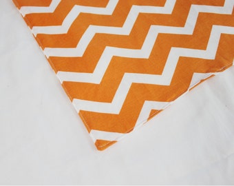 Orange Chevron Waterproof Changing Pad - 4 sizes available - ready to ship
