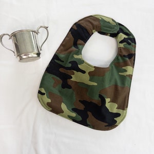 Camouflage Baby Bib  - ready to ship