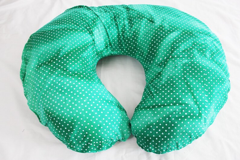 Green Batik Dot Boppy Cover Etsy