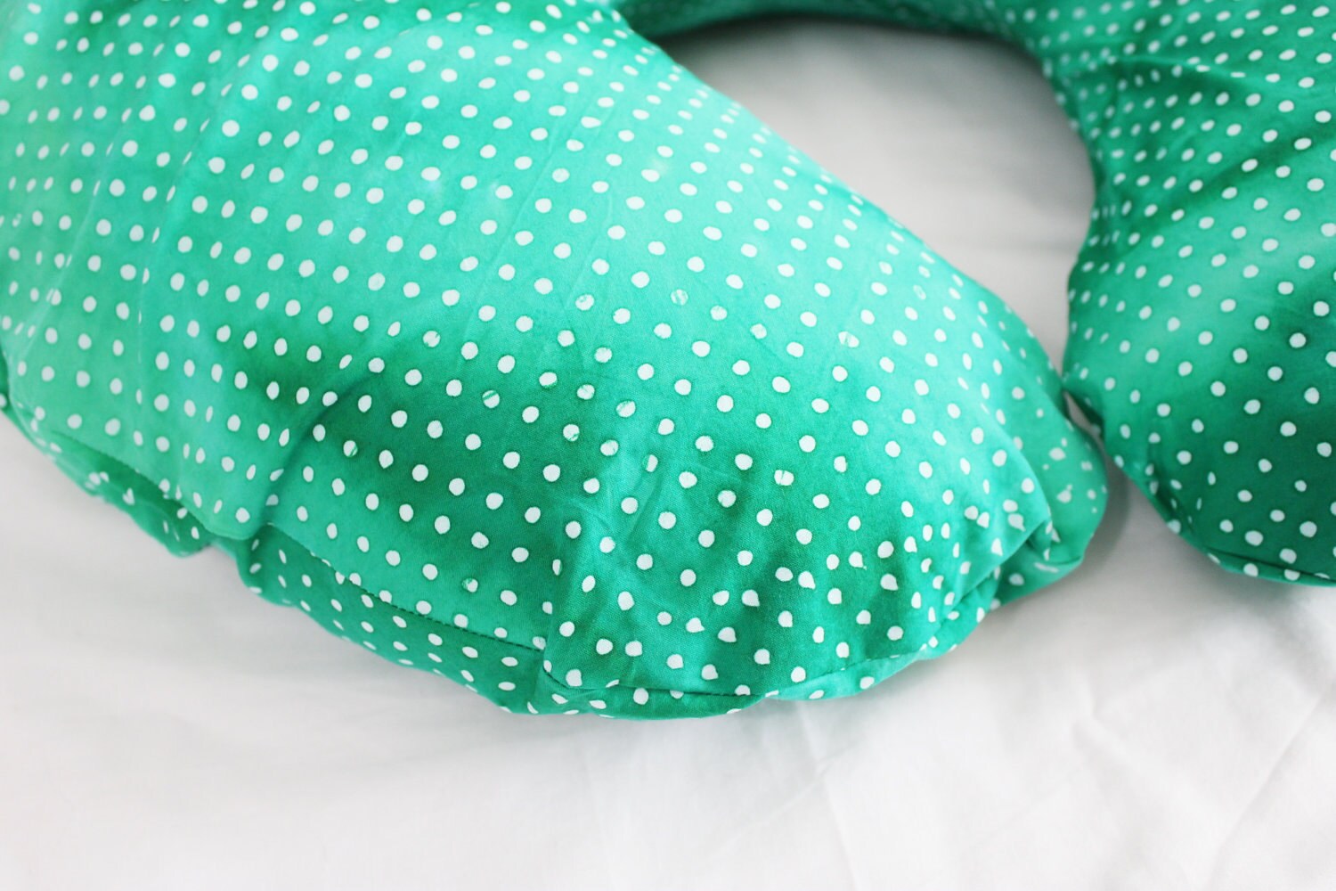 Green Batik Dot Boppy Cover Etsy