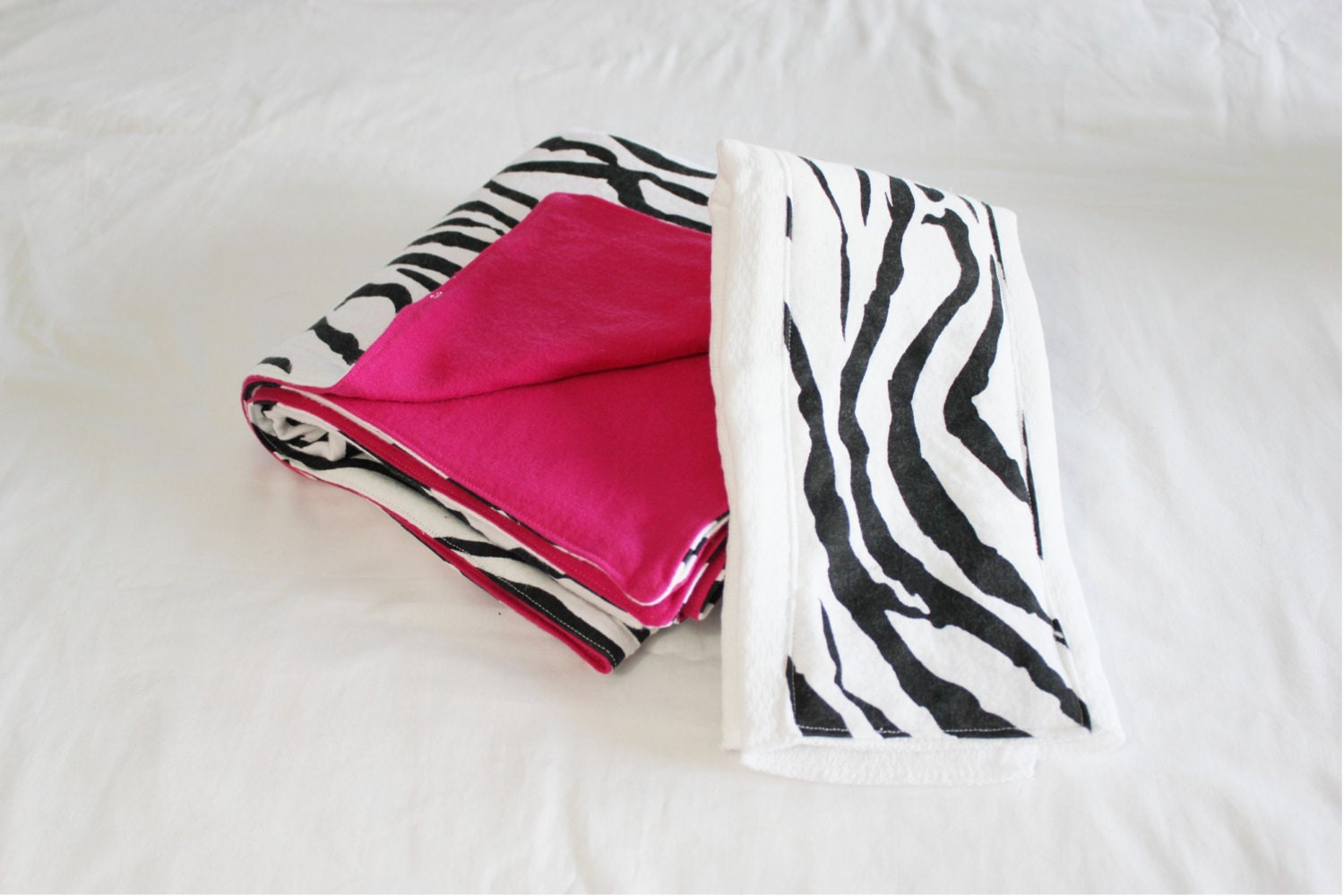 Pink Zebra Flannel