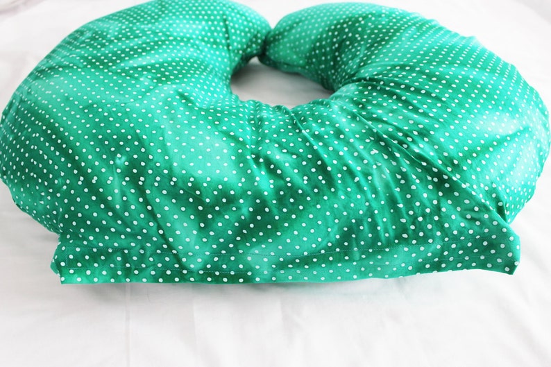 Green Batik Dot Boppy Cover Etsy