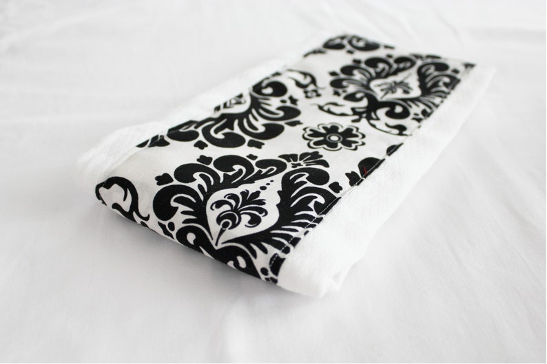 Damask Baby Burp Cloth image 1