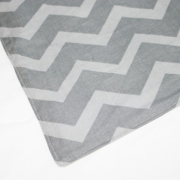 Dark Grey Chevron Waterproof Changing Pad - 4 sizes available - ready to ship