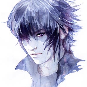 Impression d&#39;art aquarelle Noctis FFXV