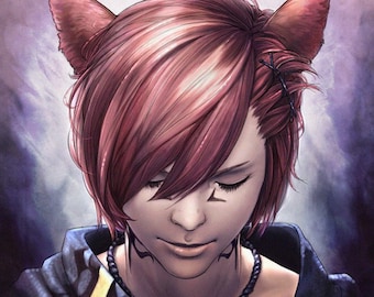 FFXIV G'raha Tia Scion Kunstdruck Shadowbringers Endwalker