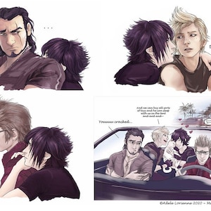FFXV Impression de bandes dessinées Chocobro « That Cat » Galdin Quay