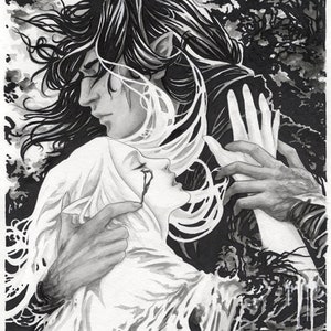 Original fantasy art print: &quot;Devour&quot;