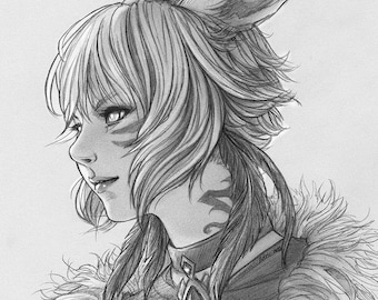 FFXIV Y'shtola Rhul art print Shadowbringers Endwalker