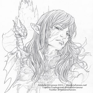 FFXIV Estinien Wyrmblood Varlineau Kunstdruck