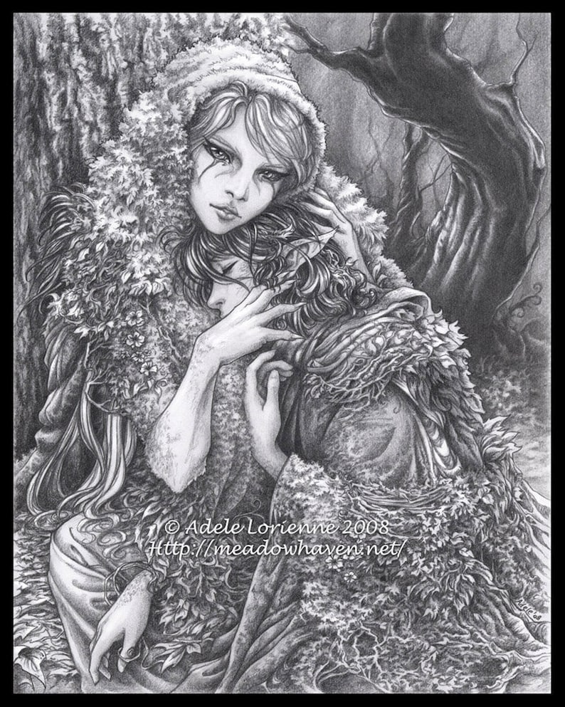 Original Fantasy Art Print cherish Etsy