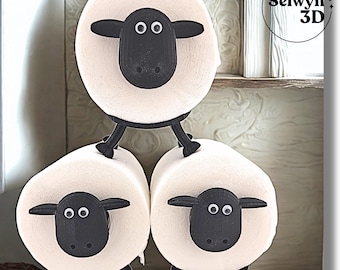 Schaap Lucy Toiletpapierhouder – Humoristisch & Functioneel Badkamer Accessoire – Origineel Cadeau