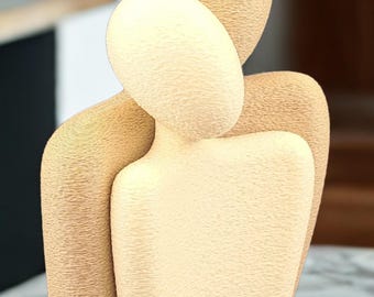 Abstract Love Couple Statue – Romantic Decoration & Meaningful Gift