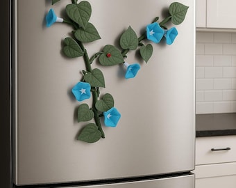 Morning Glory-koelkastmagneet Vine: aanpasbaar 3D-geprint decor - België