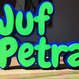 Plaque nominative personnalisée pour enseignant, plaque nominative multicolore pour bureau, plaque nominative pour petit ami, cadeau 3D, plaque nominative pour anniversaire d'enfant