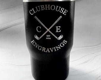 Personalised Insulated Travel Mug | Custom Gift | Laser Engraved | Tumbler | Names & Logos