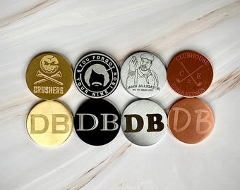 Personalised Golf Ball Marker | Custom Golf Gift | Golf Accessories
