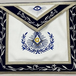 Masonic Blue Lodge Master Mason Apron