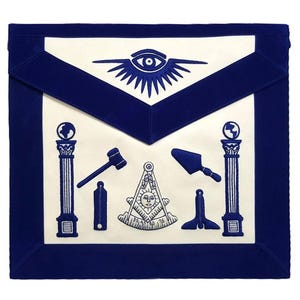 Masonic Regalia Blue Lodge Master Mason Working Tools Apron