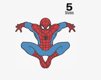 Super hero machine embroidery file, Superhero machine embroidery, Super hero Pes,  5 Sizes Instant downlaod