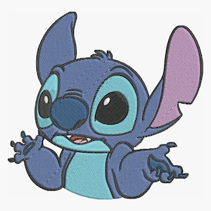 Stitch Embroidery Design Cute baby Stitch machine Embroidery File, 6 Sizes Instant download