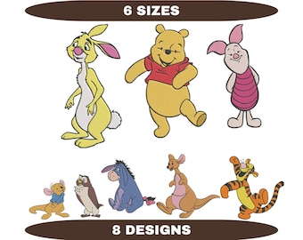 Winnie the Pooh Embroidery Designs: Pooh & Friends Bundle (Digital Download)