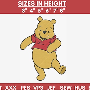 Winnie the pooh embroidery design