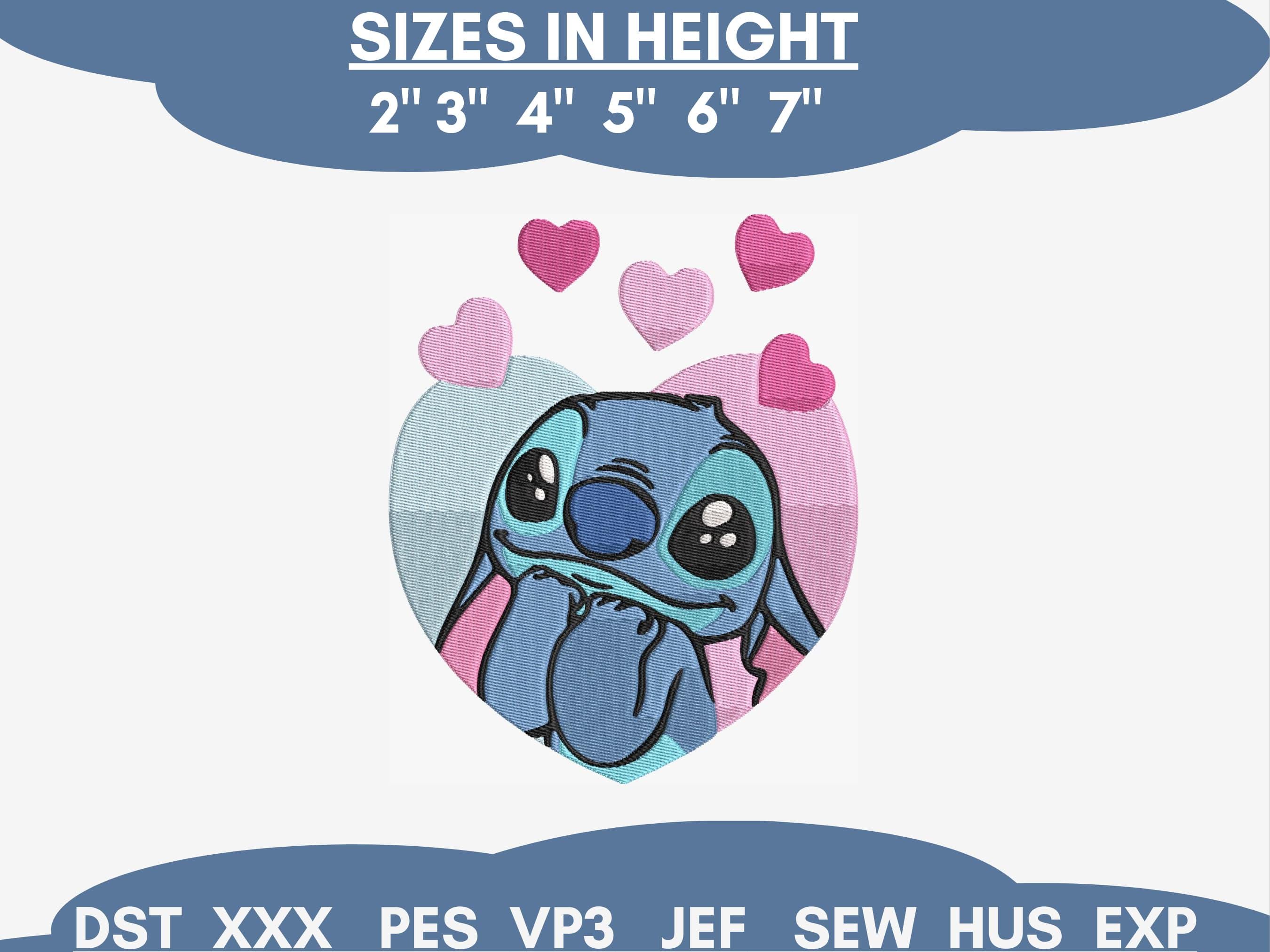Stitch Custom Stitch Embroidery Design Bundle: 5 Designs, 6 Sizes (digital Download ...