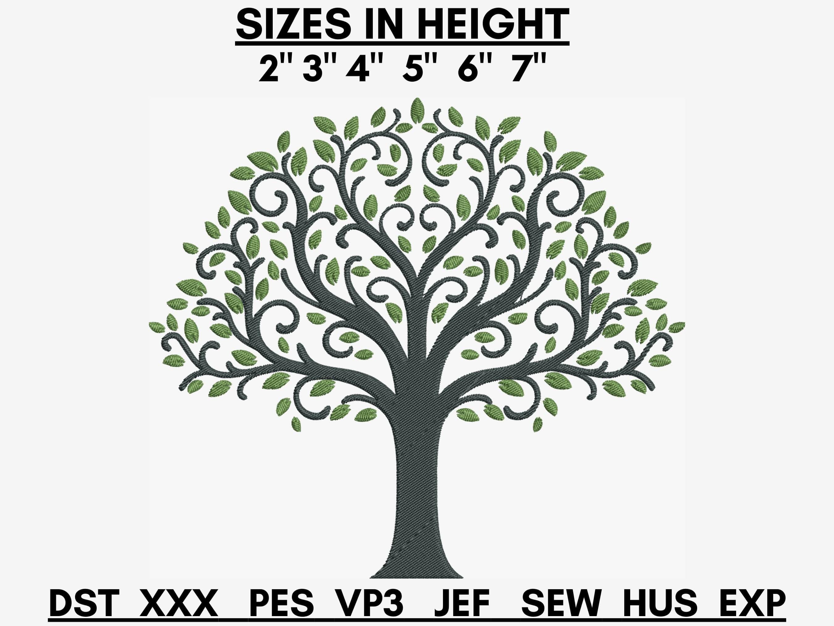 Tree of Life Embroidery Design: Machine Embroidery Pattern, 6 Sizes ...