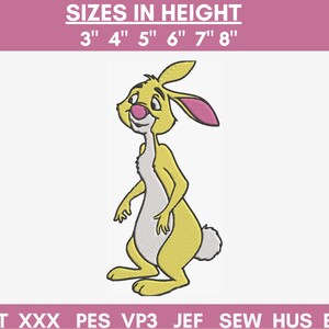 Winnie the pooh rabbit embroidery design