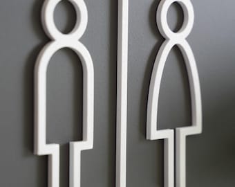 Toiletbordje - Deurbordje voor gastentoilet, ook toegankelijk, diverse kleuren