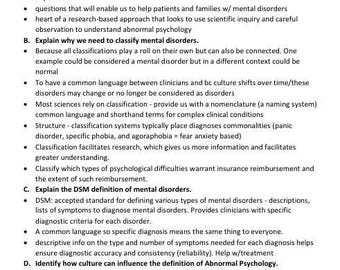 PSYC 435 Abnormal Psychology, 3 Versions
