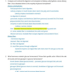 Study Guide Exam 2 Nutrition Study Guide