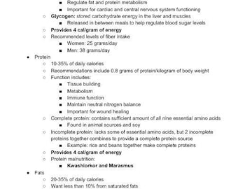 Nutrition ATI Exam Review Exam study Guide