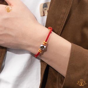 Mahasthamaprapta Buddha-armband, häststjärntecken röd tråd, tibetansk buddhistisk väktaramulet handgjord bild 8