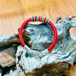 Tibetan Red String Bracelet, Handbraided Buddhist Rope Amulet, Lucky Knot Bracelet, Spiritual  Jewelry Gift for Men, Women, Couple, Friend