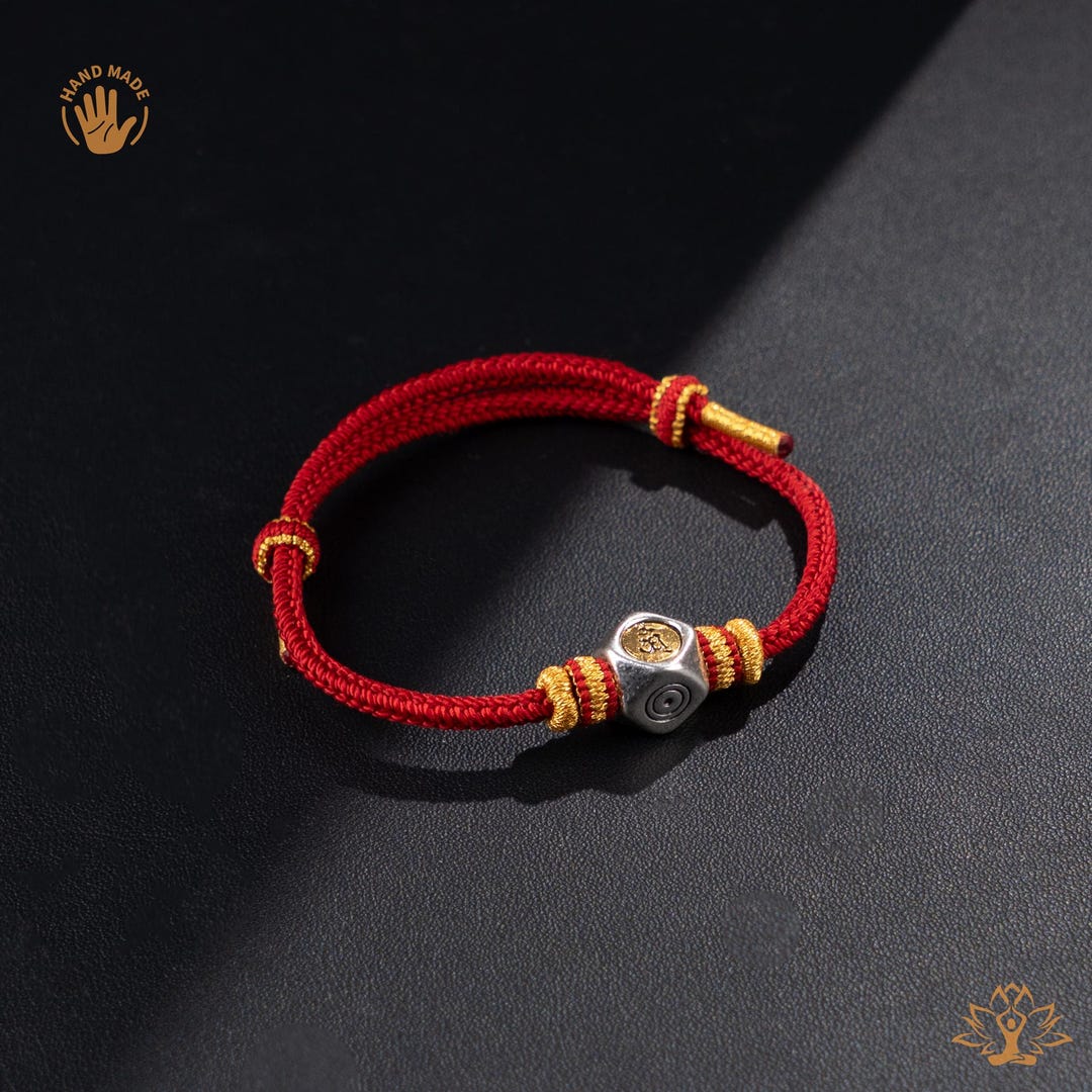 Samantabhadra Buddha Bracelet, Dragon Snake Zodiac Red String, Handmade ...