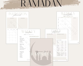 Ramadan Planner Bundle: Daily, Weekly, Monthly Islamic Organizer (Printable PDF)