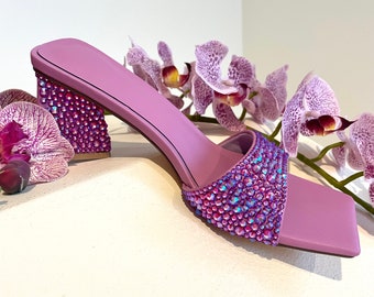 Crystal Purple Pumps