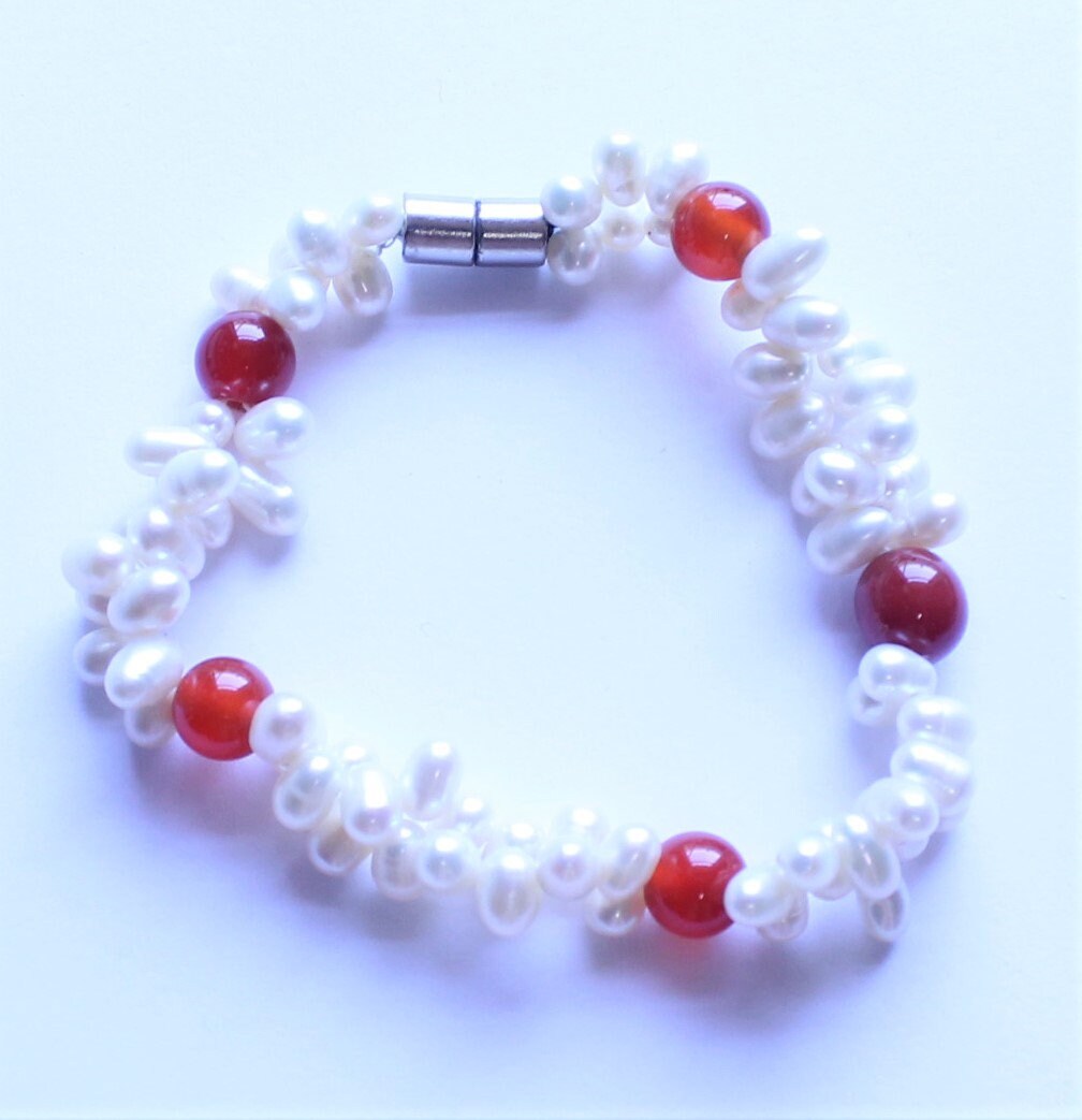 Girls Red Bracelet Etsy