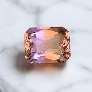 15 CT - Bolivian Ametrine Gemstone in Fancy Cut for Rings, Necklace and Jewellery Making, Ametrine Stone