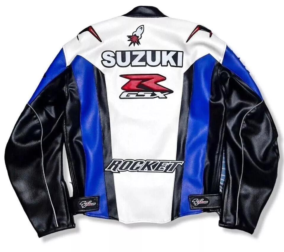 Handmade Suzuki GSX-R Racing Leather Jacket, Yoshimura Moto