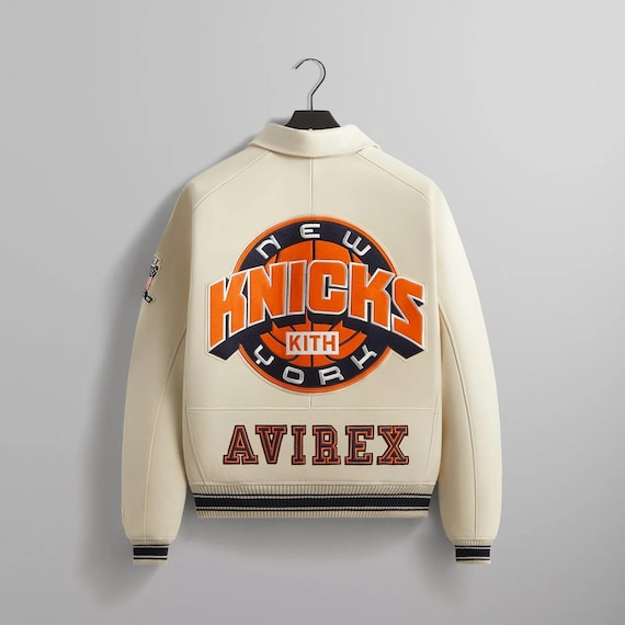 Handmade KITH X Avirex New York Knicks Varsity Jacket